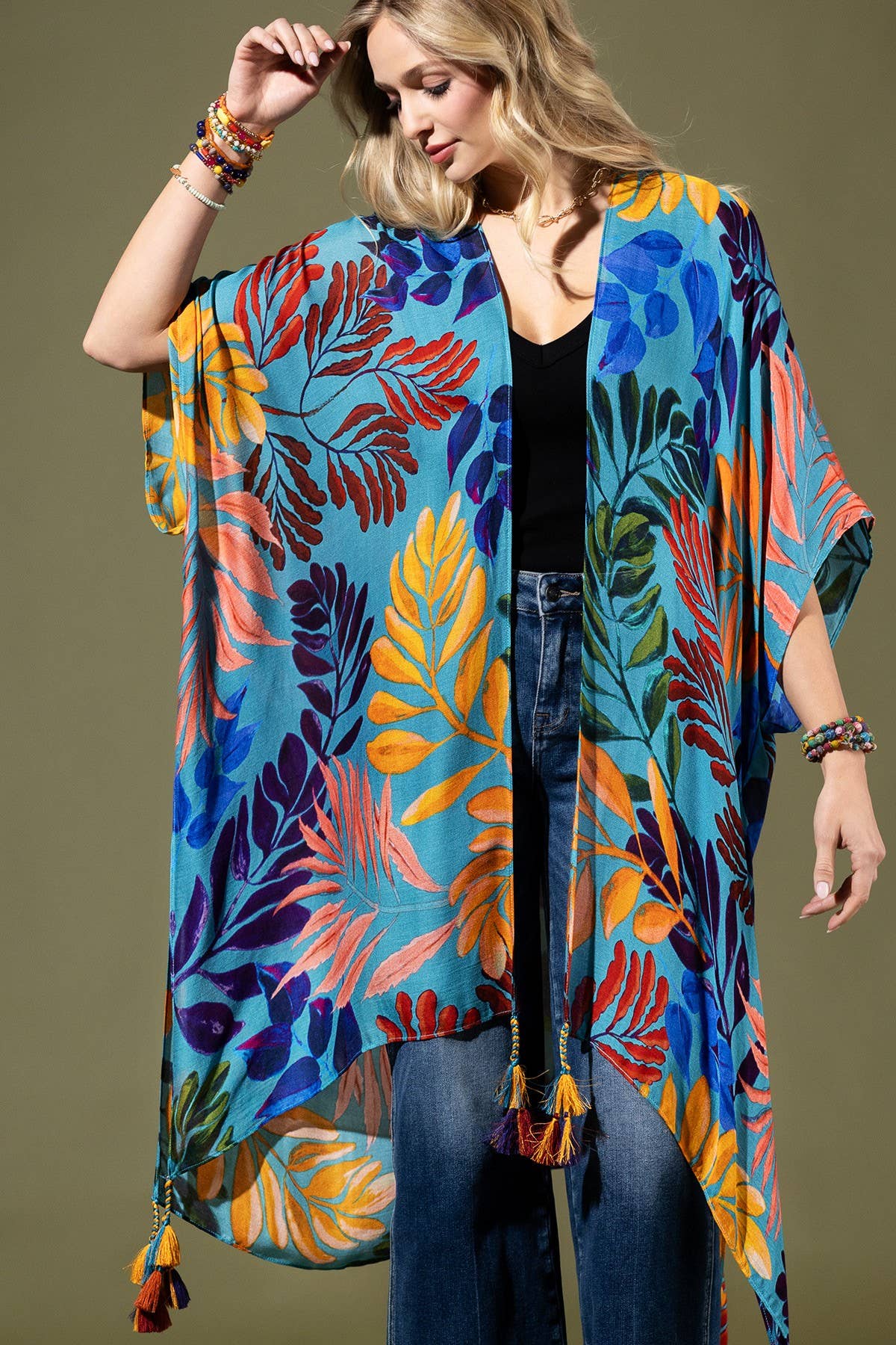 Sea Blue Kimono