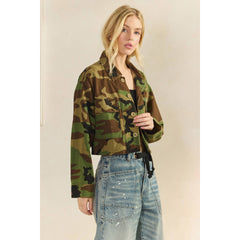 Camo  Contrast Jacket