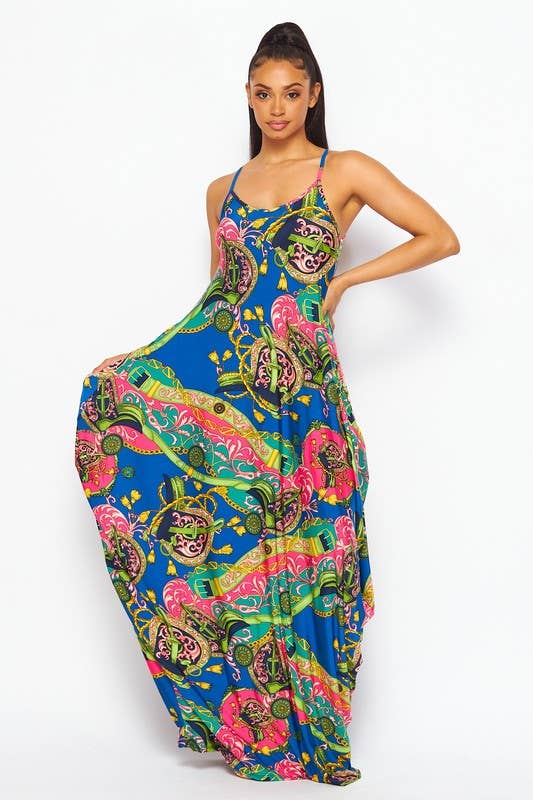 Comfy Tank Maxi Dress with Side Pockets