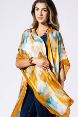 Terracotta Mirage Viscose Kimono