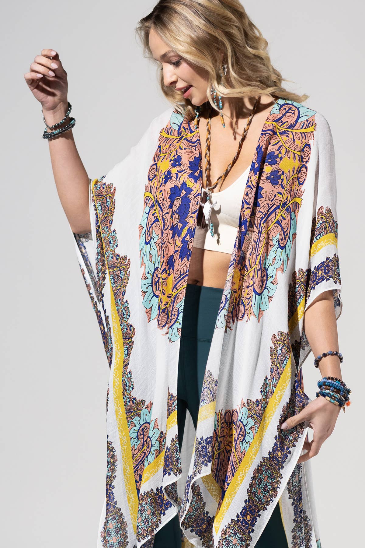 White Mandala Kimono
