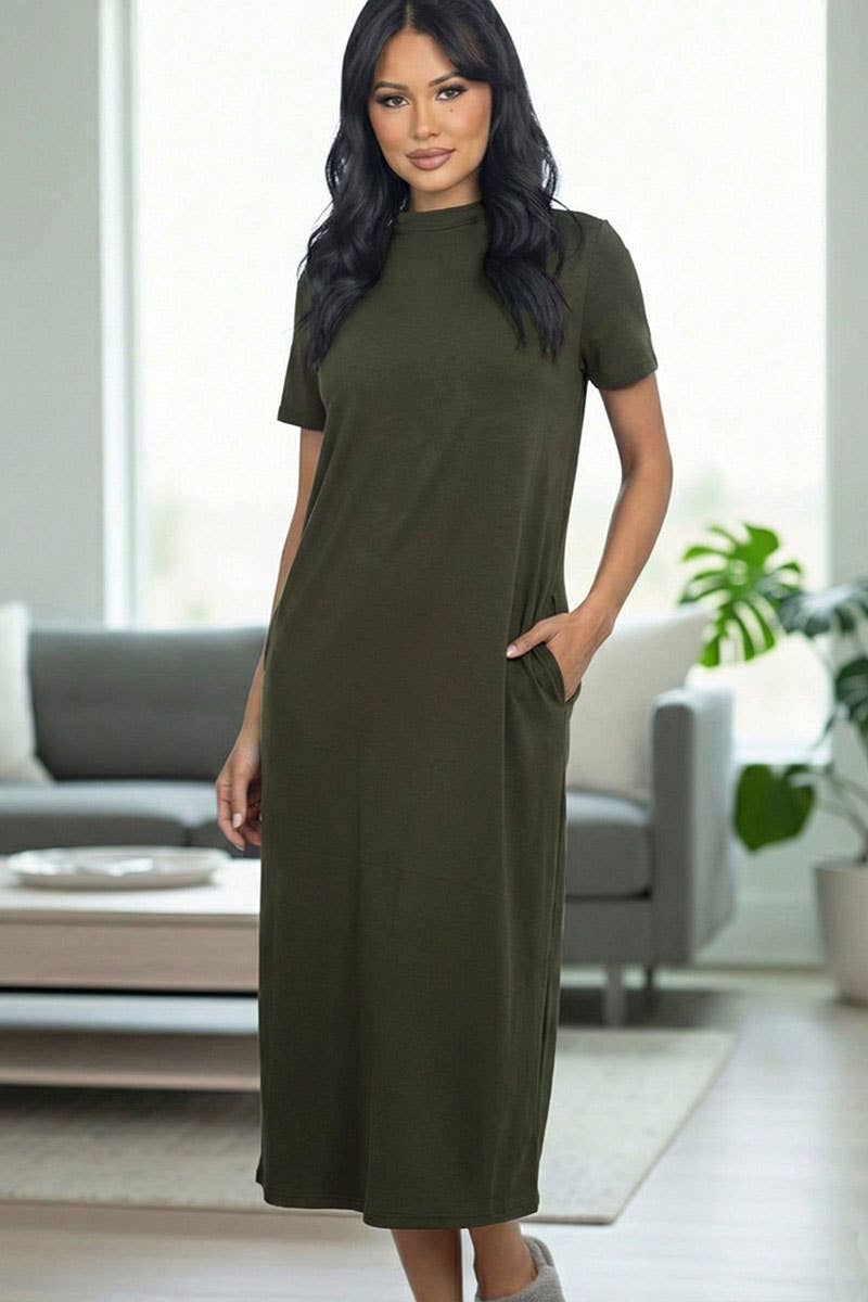 Side Pocket Tee Dress