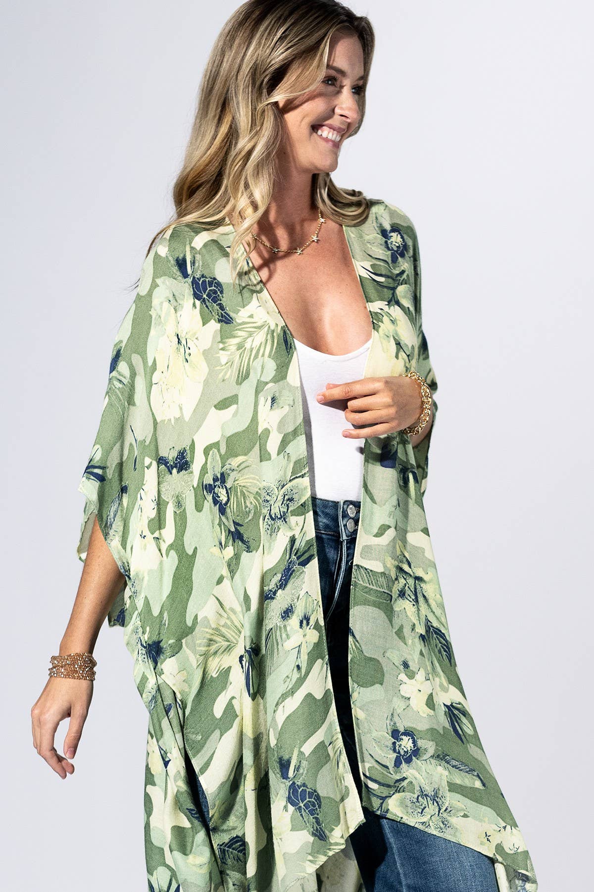 Camouflage Kimono