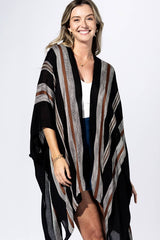 Graphite Stripe Kimono
