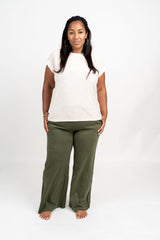 Weekend Ease Wide Leg Sweatpants (OP-4327)