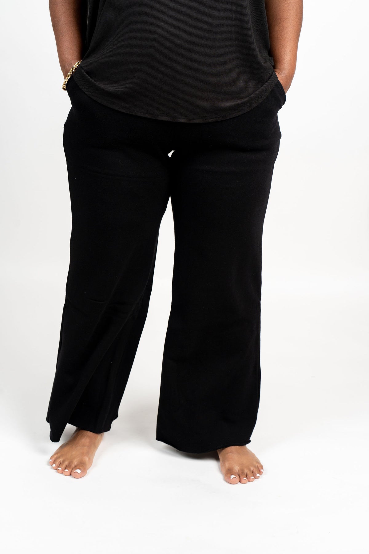 Weekend Ease Wide Leg Sweatpants (OP-4327)