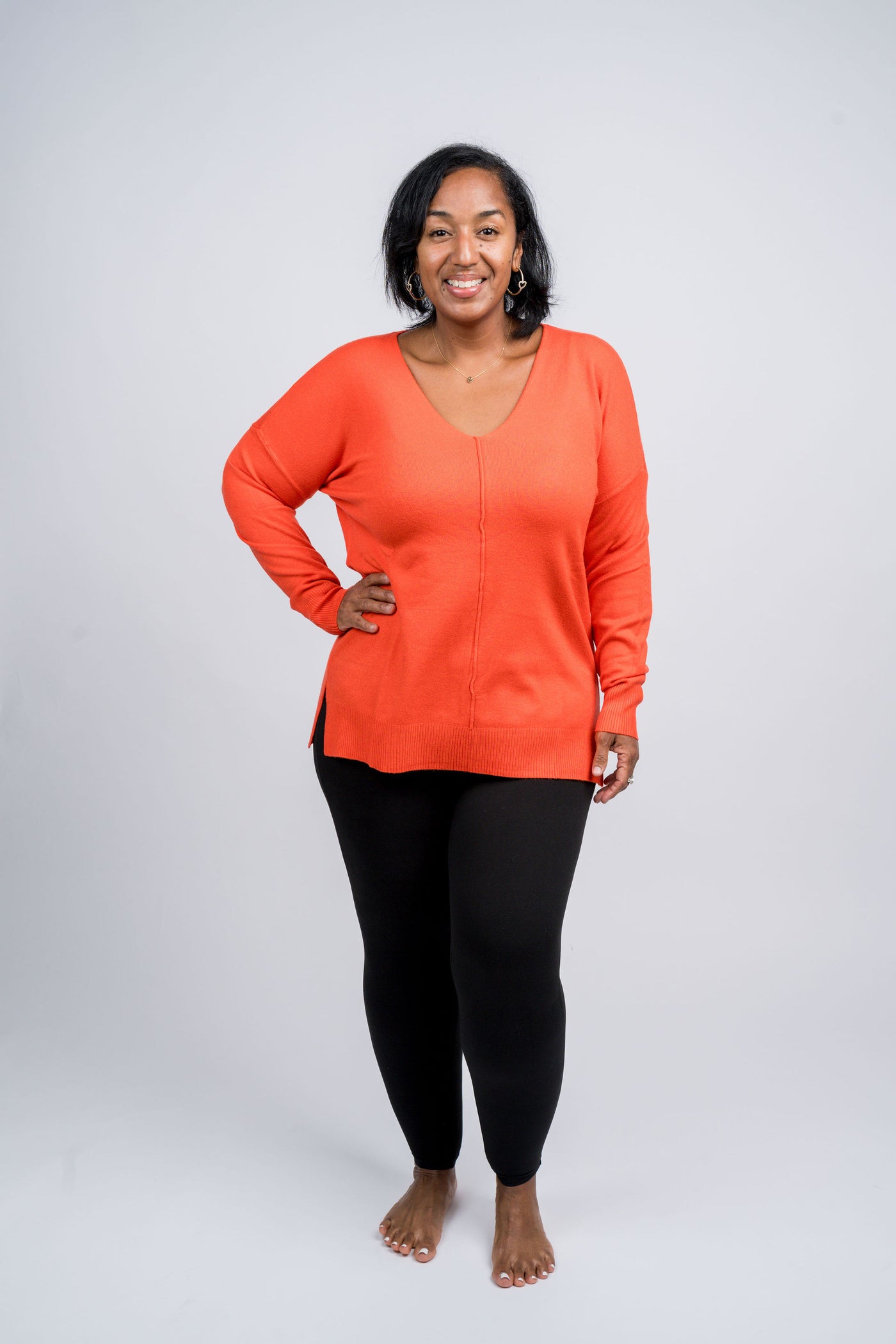 Front Seam Sweater