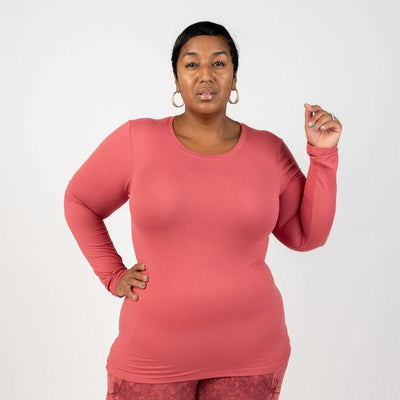 Microfiber Long Sleeve Shirt Curvy