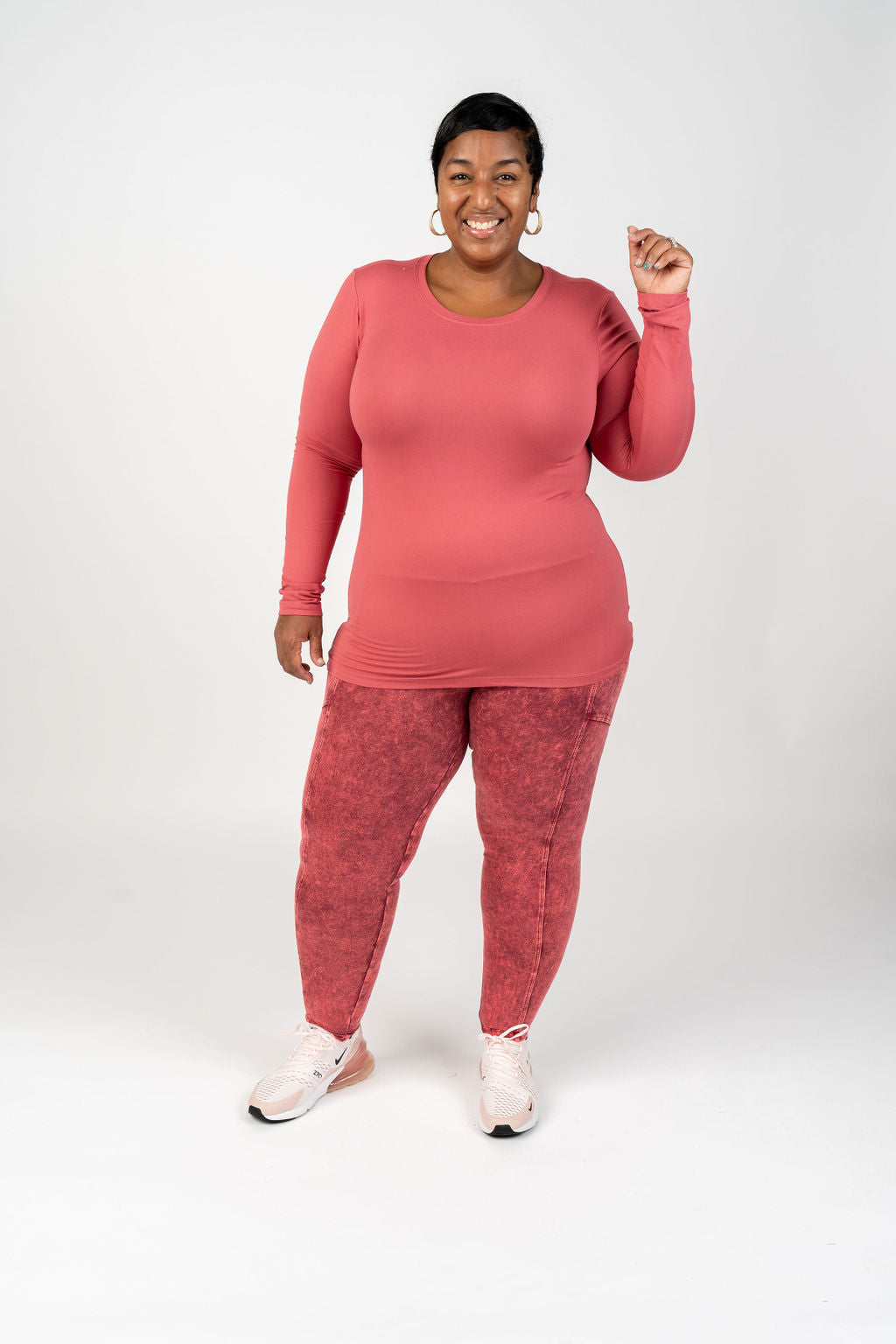 Mineral Wash Leggings Curvy