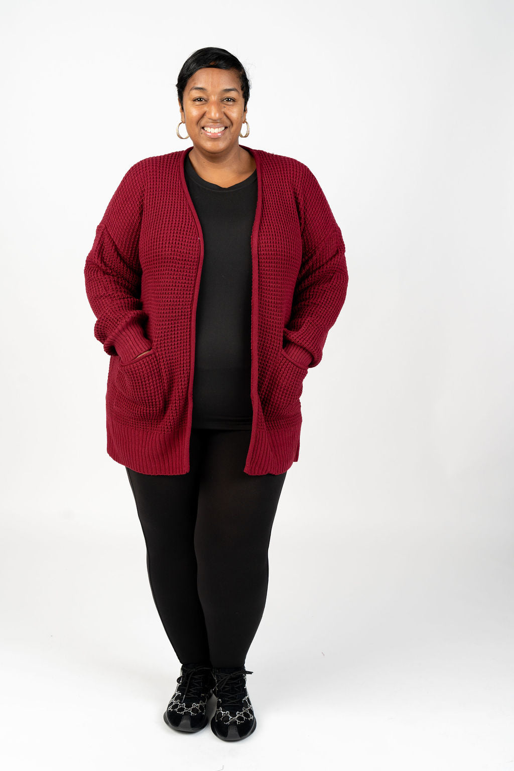 Waffle Cardigans (Curvy)