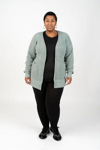 Waffle Cardigans (Curvy)