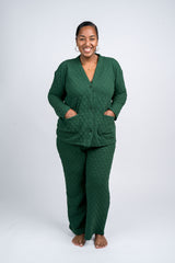 Quilted Jacket And Pants Set