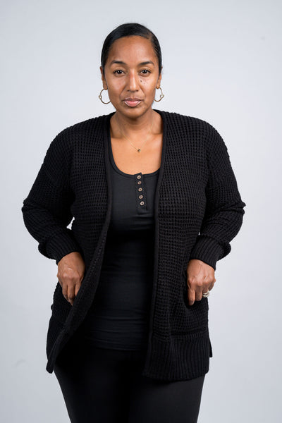 Waffle Cardigan