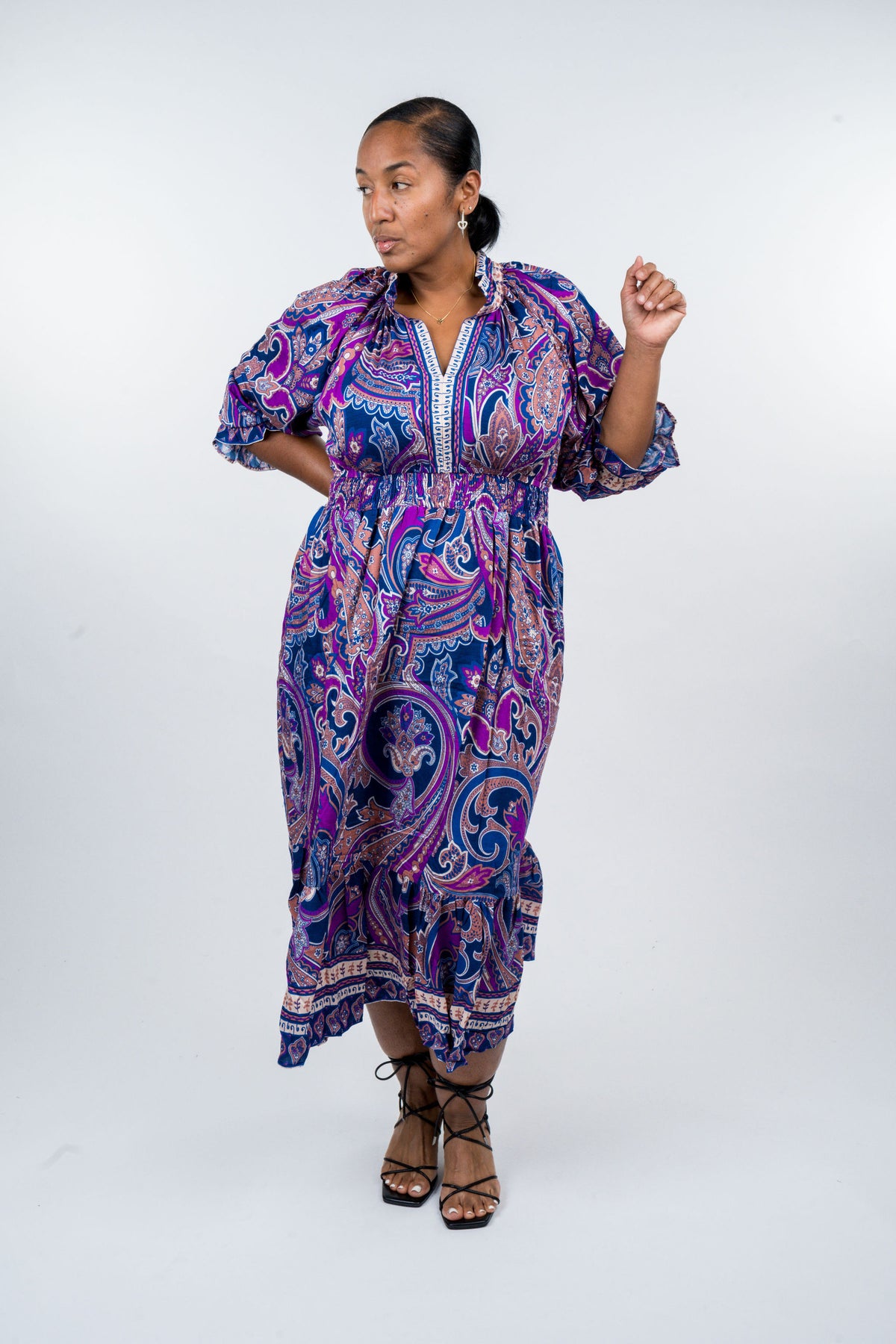 grace midi dress Grace Loves Lace Silky Satin Midi Dusk