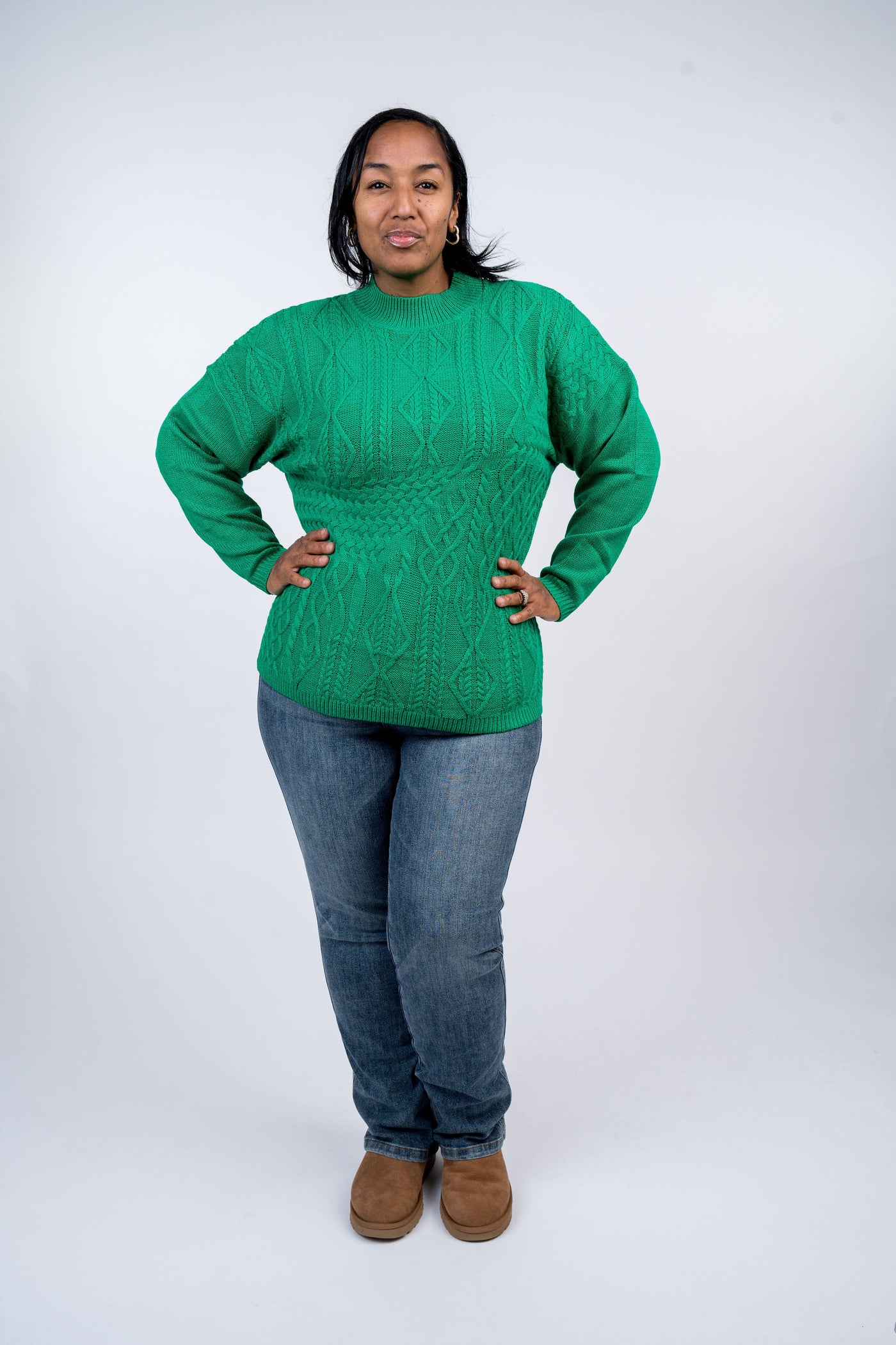 Holiday Cable Knit Cardigan