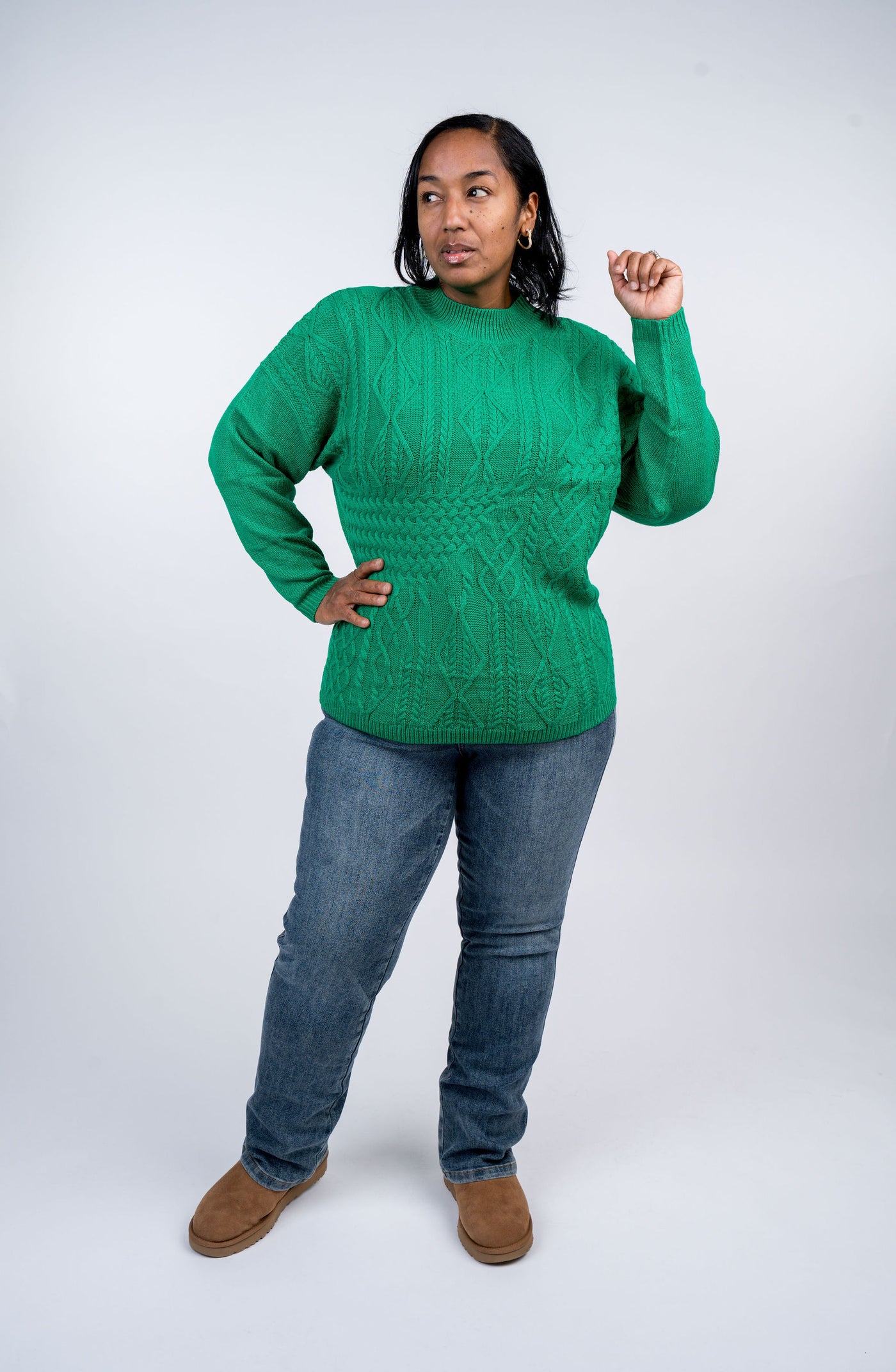 Holiday Cable Knit Cardigan