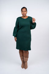 Balloon Sleeve Knit Dress