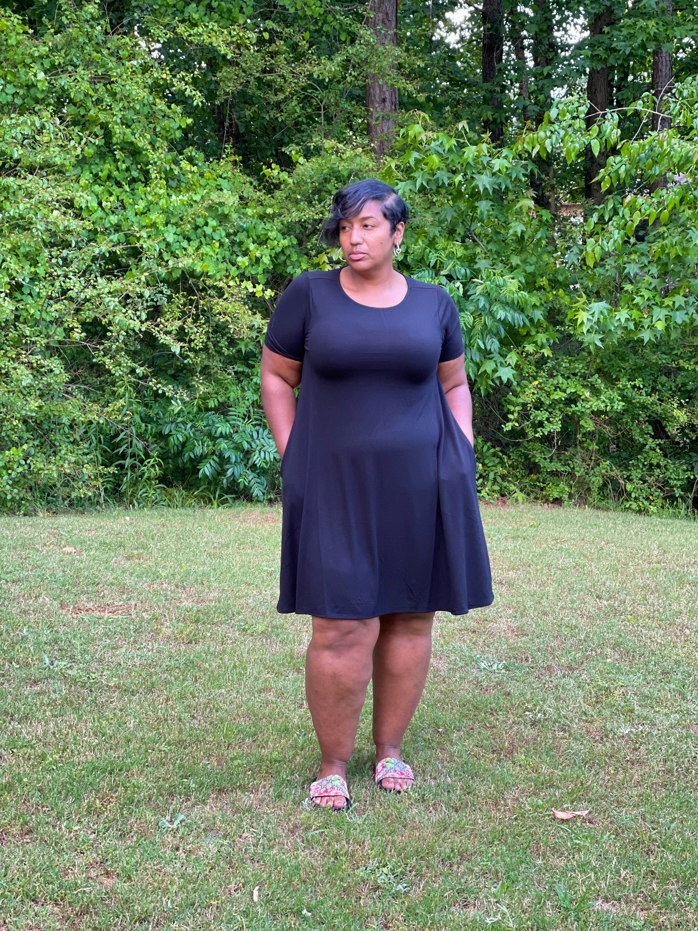 A Touch Of Flare Dress Black