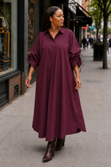 Sunday Stroll Collared Midi Dress