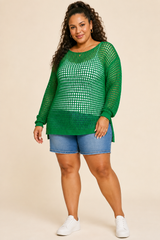 Layer Play Fishnet Knit Top