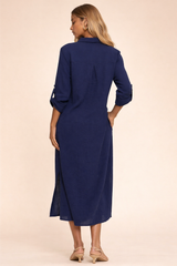 Classic Cotton Button-Down Duster