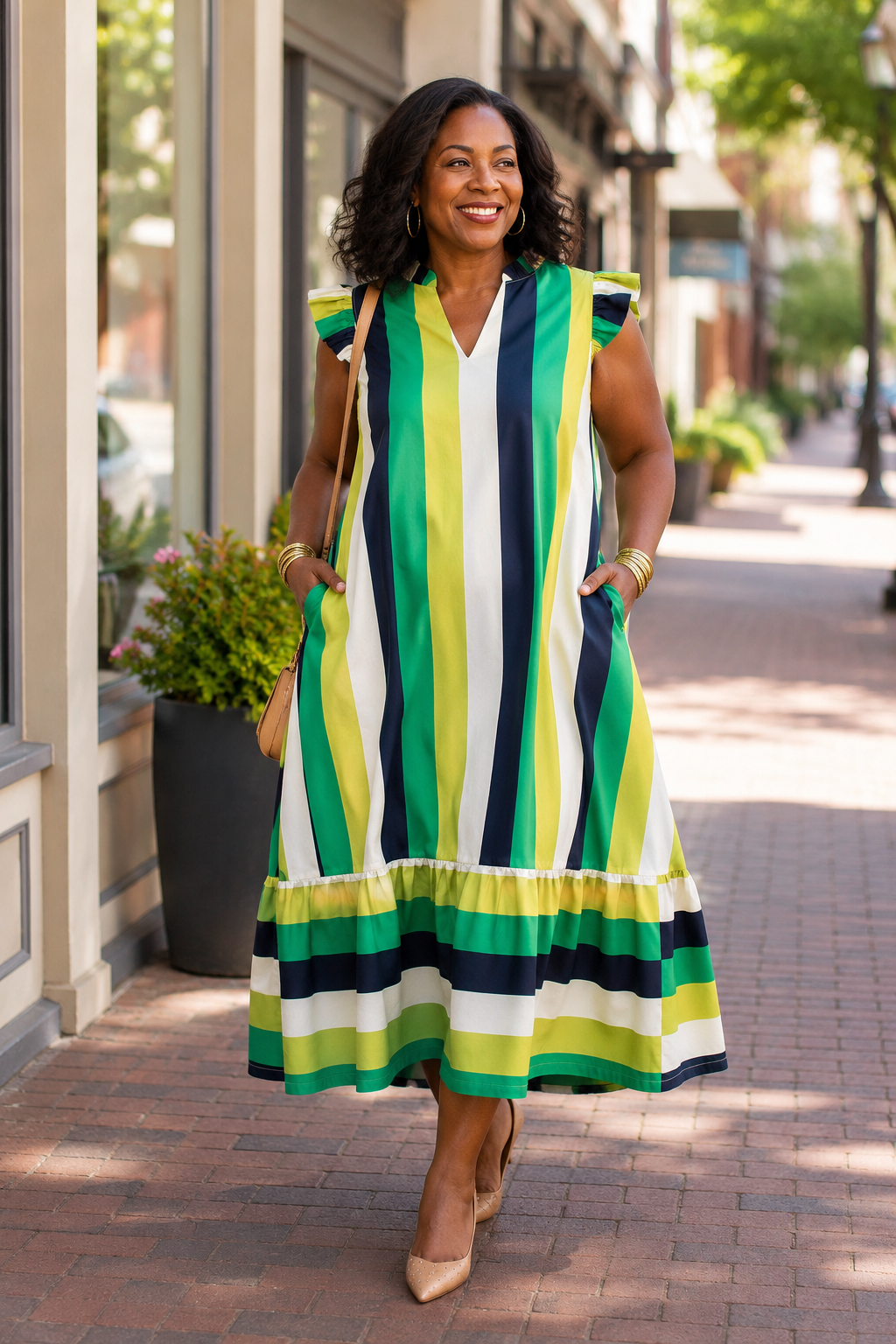 Island Escape Stripe Dress