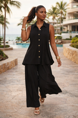 2-Piece Tank + Relaxed Pants Resort Wear Set