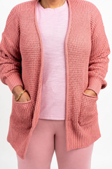 Cozy Layers Waffle Cardigan (TW-2734)