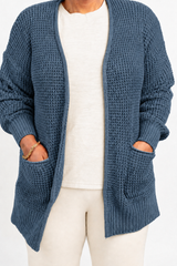 Cozy Layers Waffle Cardigan (TW-2734)