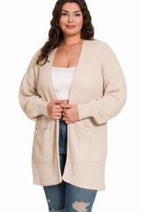 Cozy Layers Waffle Cardigan (TW-2734)