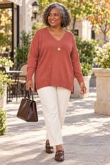 Front Seam Sweater