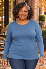 Second Skin Buttery Soft Long Sleeve Tee (MT-2053)