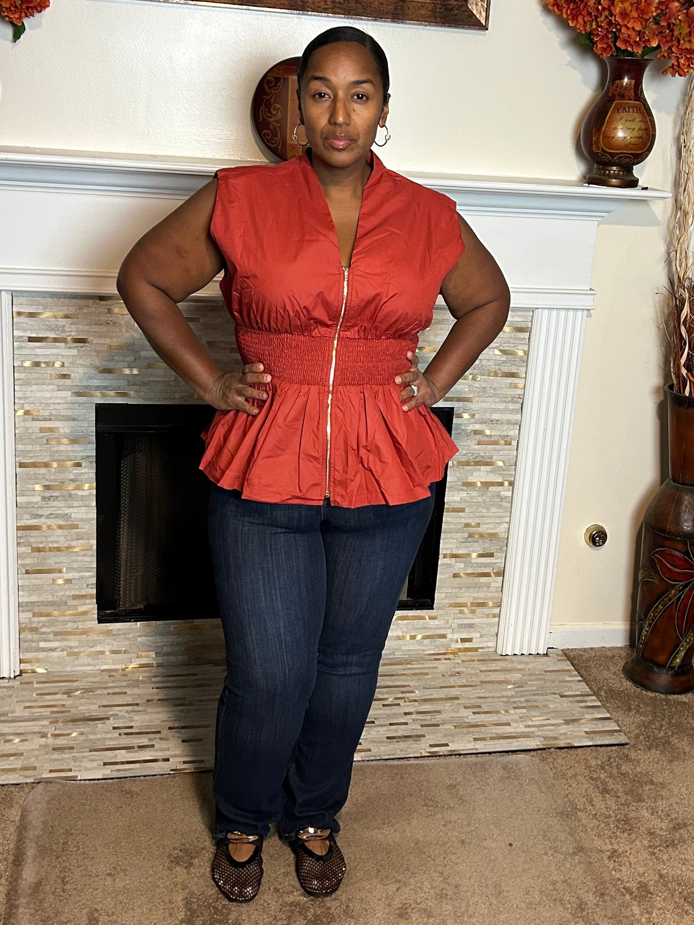 The Smocked Peplum Top