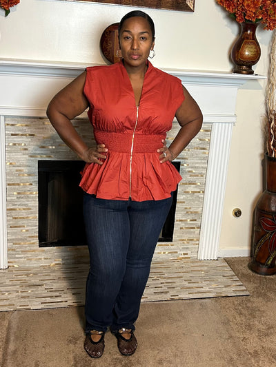 The Smocked Peplum Top