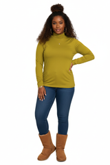 Plus Everyday Luxe Mock Neck Top