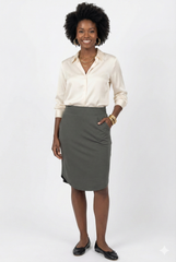 Tulip Hem Skirt (Plus)