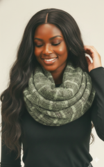 Multi Plaid Infinity Scarf
