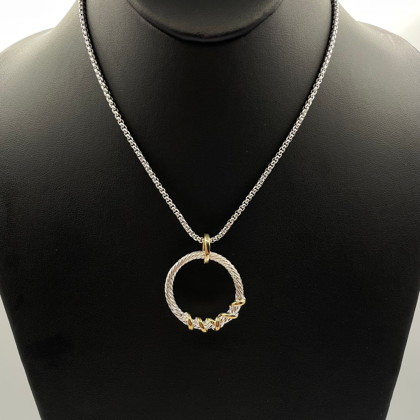 Twisted Circle Necklace