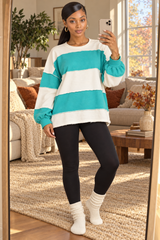 Color Play Exposed Seam French Terry Top