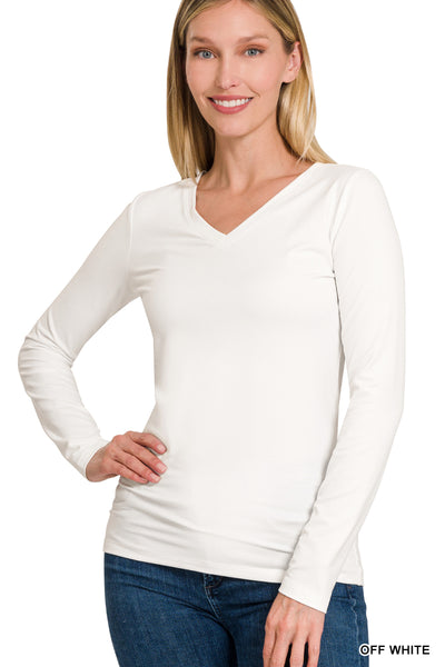 Long Sleeve V-Neck Tee