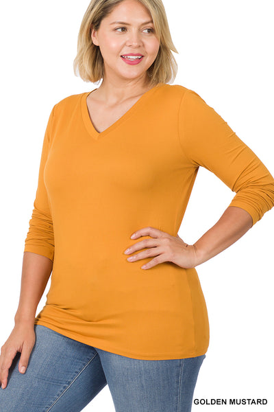 Long Sleeve V-Neck Tee