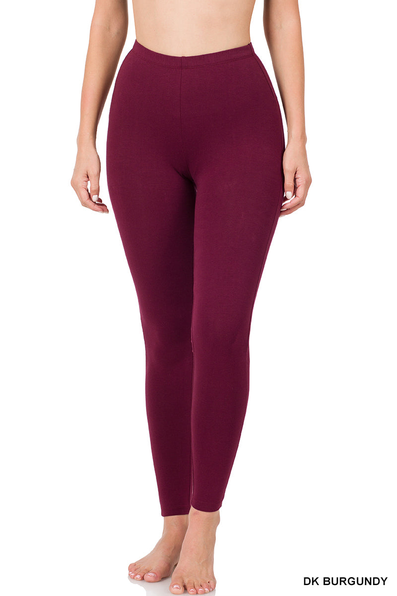 Plus Cotton Full Length Leggings