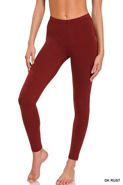 Plus Cotton Full Length Leggings