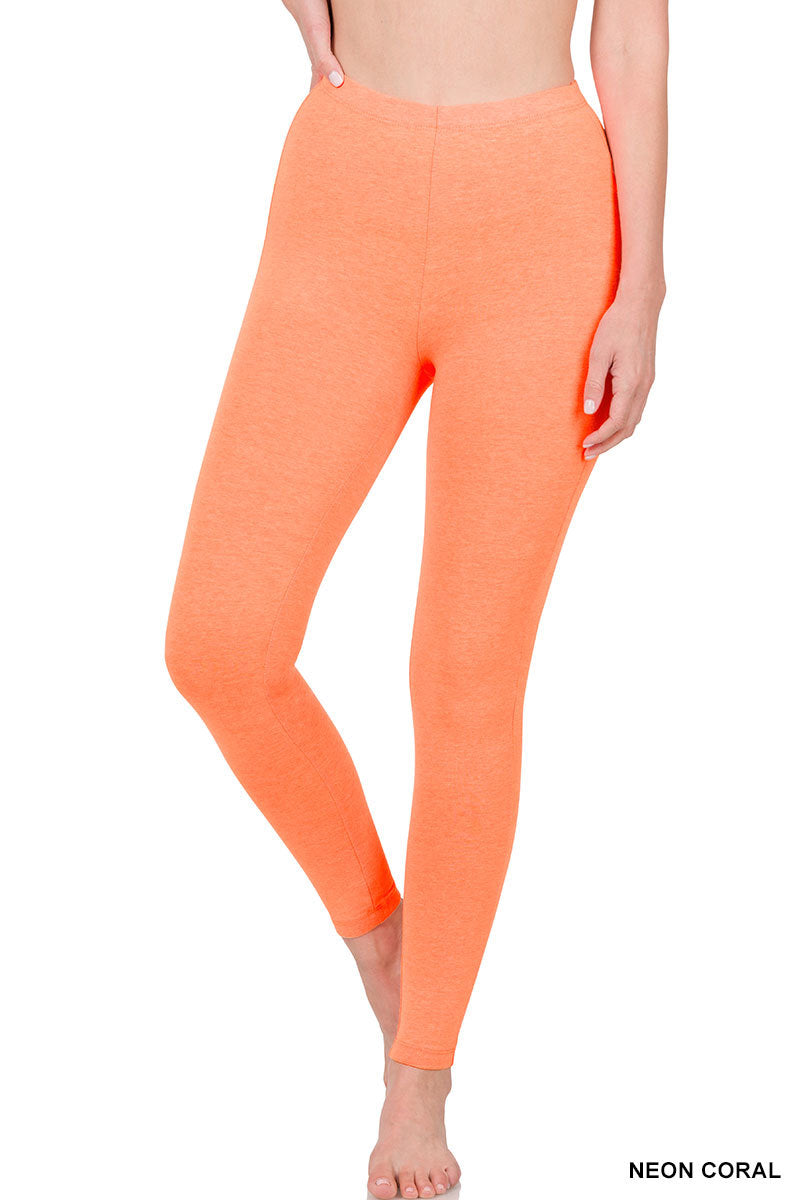 Plus Cotton Full Length Leggings