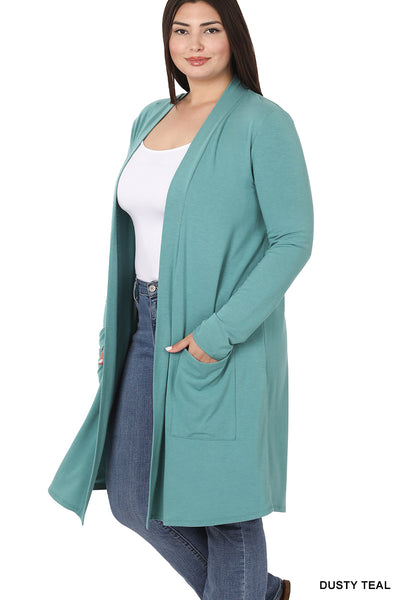 Slouchy Pocket Open Cardigan