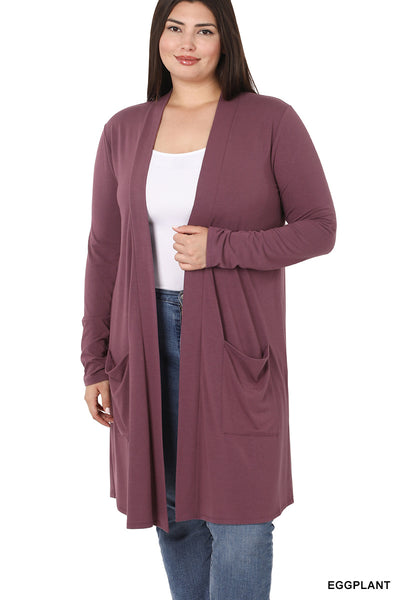 Slouchy Pocket Open Cardigan