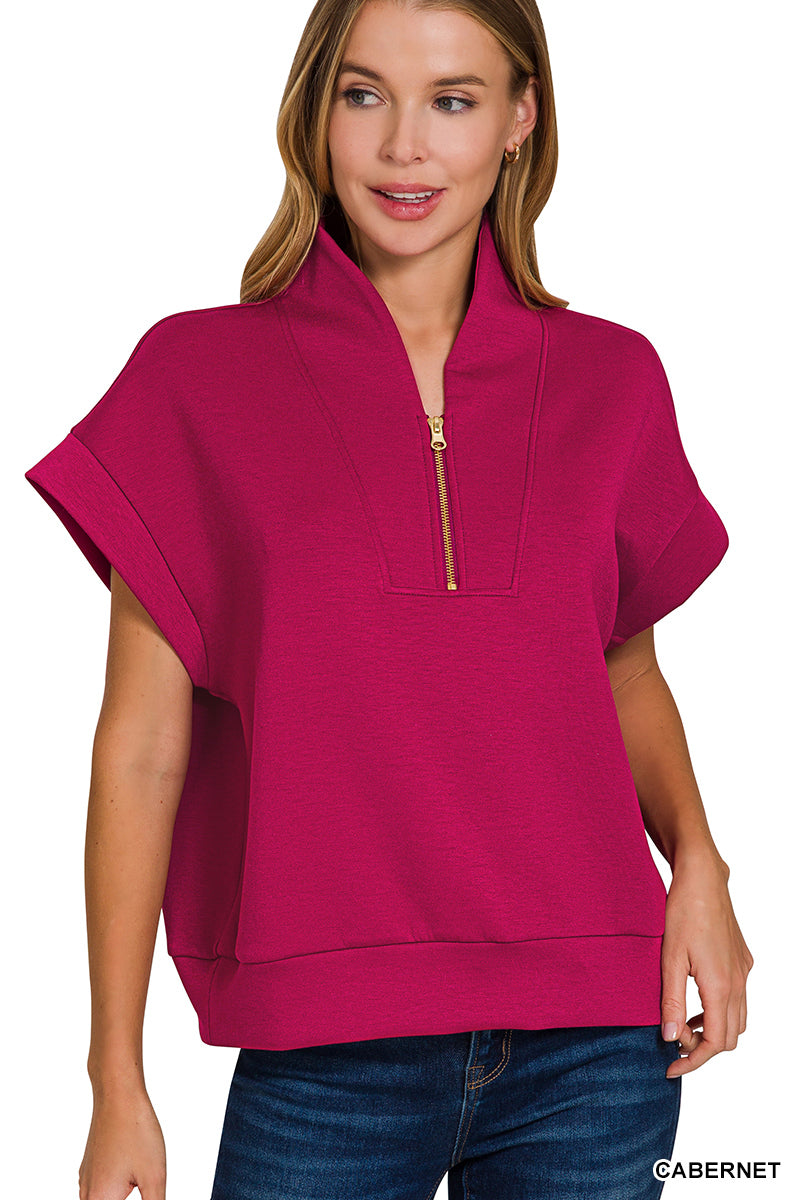 Scuba High Neck Half-Zip Vest