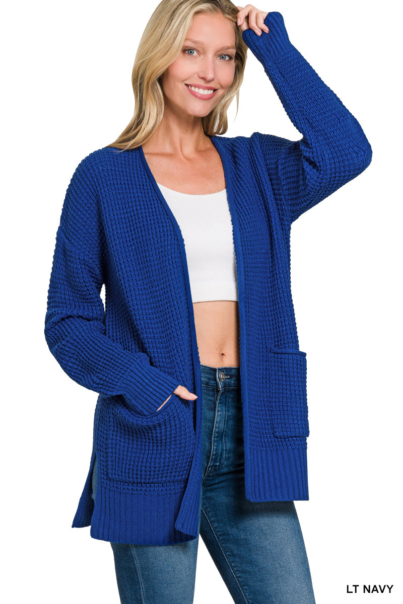 Waffle Cardigan