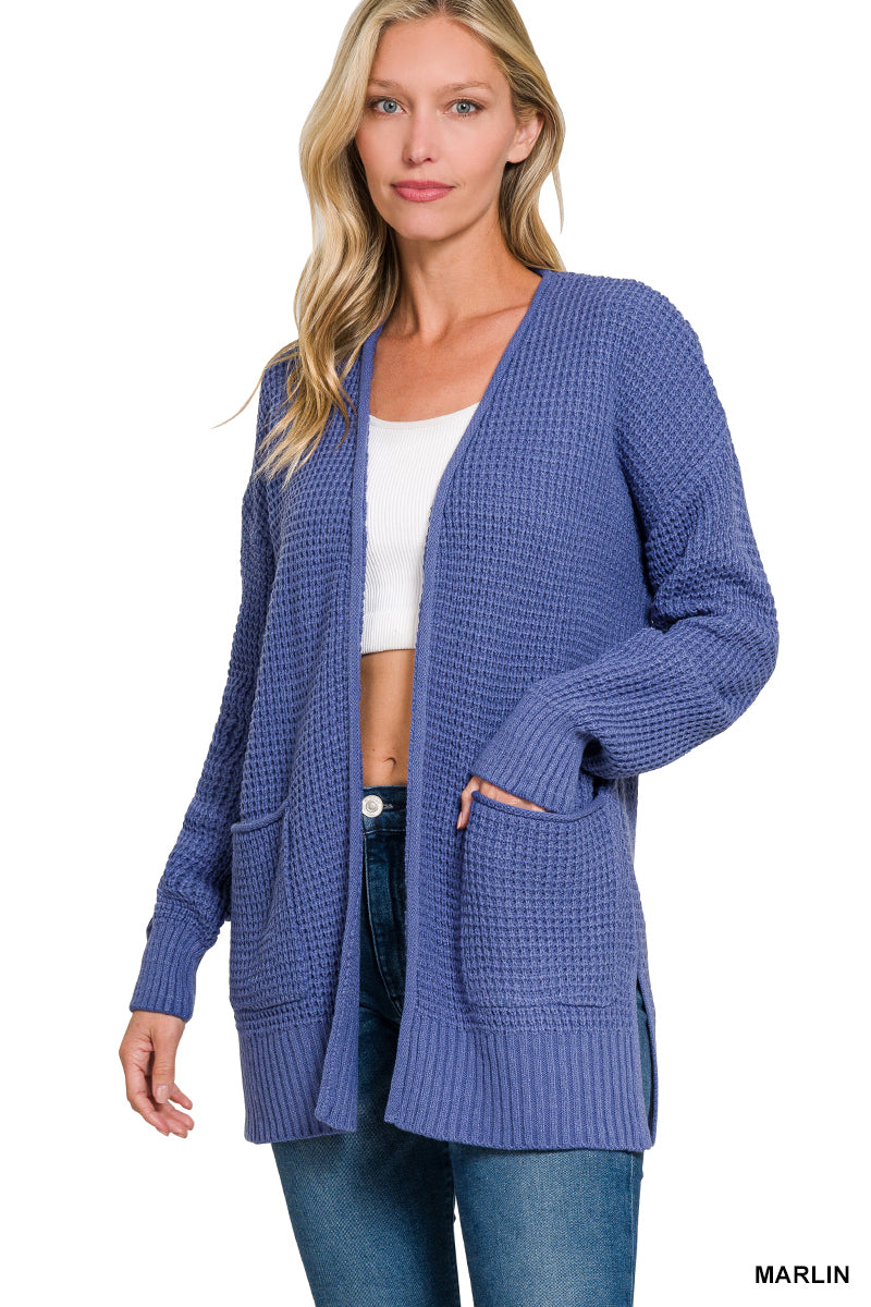 Waffle Cardigan