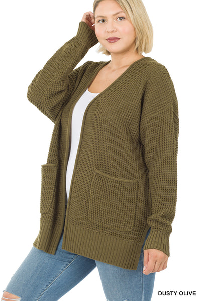 Waffle Cardigans (Curvy)